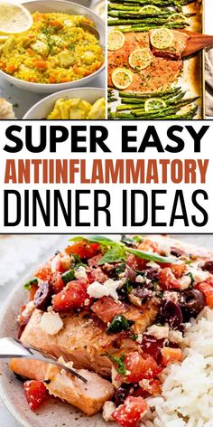 super easy anti - flamatory dinner ideas