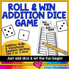 roll and win addition dice game