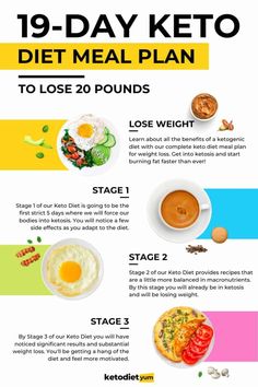 19-Day Keto Diet Plan for Beginners with Easy Recipes Ketogenic Diet Menu, Program Diet, Low Fat Diets, Idee Pasto Sano