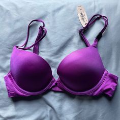 Victoria’s Secret Very Sexy Purple/Plum Push-Up Bra New Ao Dai, Purple Plum, Beautiful Bra, Victoria Secret Bras, Bra Women, Push Up Bra, Color Purple, Victoria’s Secret, Women's Intimates