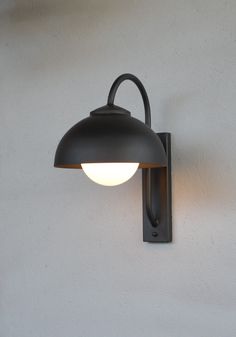 Please read the description carefully and completely, and if you have additional questions, feel free to contact me via messages. Outdoor wall sconce made of metal in industrial style. This industrial style wall lamp is completely handmade in my workshop. The metal shade is 28 cm(11 inch) in diameter with a built-in glass ball 15 cm/6 inch) in diameter and is therefore suitable for outdoor spaces. The wall box measures 30 x 10 cm(12 inchx4 inch) and the total depth of the lamp is 42cm(16inch).Th Exterior Barn Lights, Outside Lights On House, Exterior House Lights, Outdoor Globe Lights, Front Porch Lighting, Industrial Style Lamps, Globe Wall Light, Entrance Wall, Outdoor Wall Lamp