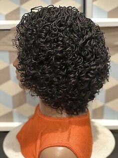 Braided micro twist wig with curly tips made on a full lace wig. Black women’s | eBay Rihanna Short Hair, Micro Braids Styles, Curly Hair Sew In, Braid Wigs, Alopecia Hairstyles, Ghana Weaving, Cornrows Braids For Black Women