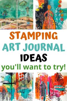 the words stamping art journal ideas you'll want to try