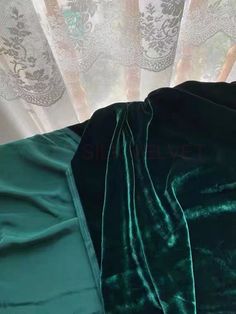 Pure Silk Velvet Fabric Royal Green Color 40momme Luxury Thick - Etsy Velvet Fabric Colors, Velvet Cloth, Royal Green, Colour Combinations Fashion, Silk Velvet Fabric, Victorian Mansions, Green Silk, Silk Velvet, Gorgeous Fabrics