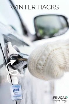 a car is being refreshed with winter hacks