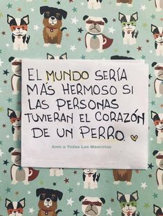 there is a sign on the wall with dogs and stars around it that says el mundoo sera mas hermanos si las persona