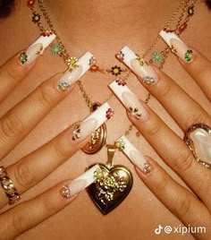 Clothes And Shoes, Gem Nails, Shoes And Boots, Funky Nails, Pretty Acrylic Nails, Nails Inspo, 2024 Vision, Floral Dresses