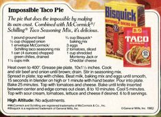 an advertisement for taco salad with instructions