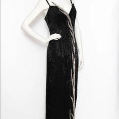 Vintage Bob Mackie, Size 6 Evening Gown. In Great Condition. Dresses 1980s, Vintage Bob Mackie, Strapless Evening Gowns, Vintage Bob, Bob Mackie, 1980s Vintage, Evening Gown, Evening Gowns, Black Silver