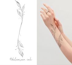 a woman's hand with a tattoo on it and the image of a flower