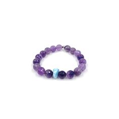 This Hope Amethyst Bracelet includes a single Larimar bead and faceted beads crafted from genuine amethyst, adding a refined aesthetic to any style. The stretch bracelet is available in two size options and can be purchased as a set for a discounted price. This elegant accessory is the perfect complement to any look. Every product has variations as a part of the hand-made charm! Product Details: Approx. Measurements: Stretch: 6 3/4 in Materials: Larimar, amethyst, silver-plated finding Cheap Amethyst Bracelet, Everyday Amethyst Natural Stone Bracelet, Amethyst Bracelet With 8mm Beads, Spiritual Amethyst Bracelet With 8mm Beads, Hand-strung Amethyst Beaded Bracelets In Lavender, Hope Bracelet, Refined Aesthetic, The Dominican Republic, Amethyst Bracelet