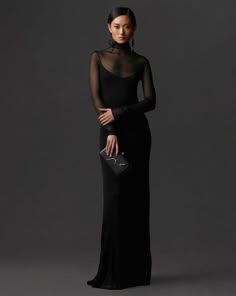 Paris Mode, Houston Wedding, Long Black Dress, Dresses To Wear To A Wedding, Looks Vintage