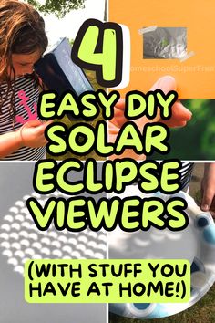 four easy diy solar eclipse viewers with stuff you have at home for kids