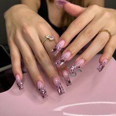 Nail Ring, I Love Nails, Birthday Nails, Square Nails, Gorgeous Nails, Perfect Nails, Love Nails