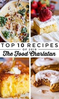 the top 10 recipes of food'gauratan are featured in this collage