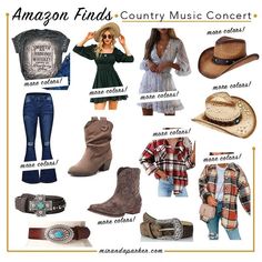 Country Thunder Outfits, Country Concert Outfit Winter, Nashville Outfits Spring, Country Music Outfit, Concert Outfit Plus Size, Country Festival Outfit, Country Music Festival Outfits