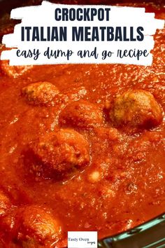 crockpot italian meatballs are easy to make and so delicious they're ready in under 30 minutes