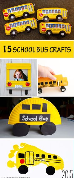 school bus crafts for kids that are easy to make and great for back to school