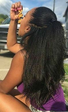 Instant Hair Growth, Dominican Blowout, Natural Hair Blowout, Natural Hair Tutorials, Blowout Hair, Natural Hair Beauty, 4c Hair, Natural Hair Updo