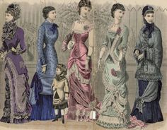 1880 Fashion, Ideal Husband, 1870s Fashion, 1880s Fashion, History Timeline, Spotted Dress, 19th Century Fashion, Gibson Girl