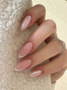 Capping Gel Uñas, Capping Uñas, Nude Nails Inspo, Classy Pink Nails, Nude Gel Nails, Casual Nails, Soft Nails, Oval Nails, Dream Nails