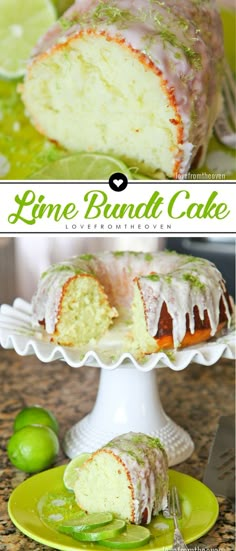 Easy Lime Bundt Cake Recipe. This delicious lime citrus dessert recipe is great for spring and summer! Lime Bundt Cake Recipe, Lime Pound Cake, Bundt Pan Recipes, Citrus Desserts, Weight Watcher Desserts, Bundt Cake Recipes, Lime Cake