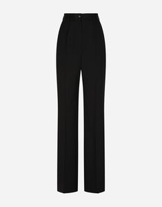 Gabardine palazzo pants: Dolce high waist Front slant pockets Welt back pockets with canneté-covered button with the DG logo Belt loops Inner leg: 87.5 cm Hem: 28 cm Zipper and canneté-covered button with DG logo The model is 175 cm tall and wears a size IT 40 Made in Italy Gucci Pants, Womens Palazzo Pants, Black Palazzo Pants, Woman Pants, Dg Logo, Lace Pants, Business Pants, Fashion Attire, Dolce E Gabbana