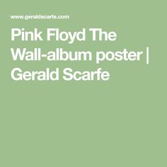 pink floyd the wall - album poster / gerard scarfe