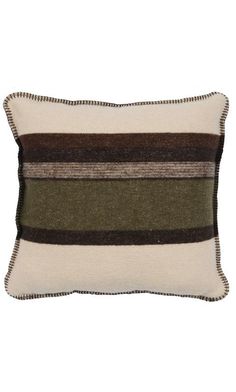 Sage Valley Decorative Pillow Mountain Pillow Pattern, Rustic Cabin Throw Pillows, Olive Green Lumbar Pillow, Wool Plaid Pillow, Outdoorsy Pillows, Wood River, Southwestern Pillow, House In Nature, Wool Throw Pillows