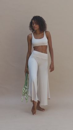 White Flare Pants For Yoga | Shop Sustainably in Australia Yoga Clothing Brands, Minimalist Clothing Brands, Indigo Luna, White Yoga Pants, White Flare Pants, Yoga Flare Pants, Flattering Pants, Fitness Wear Outfits, One Piece Clothing