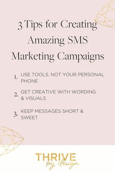 three tips for creating amazing sms marketing campaign