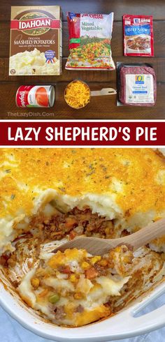 this lazy shepherd's pie is loaded with meat, cheese, and other ingredients