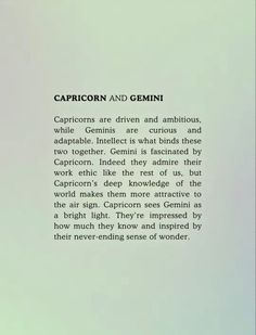 an open book with the title capricorn and genni