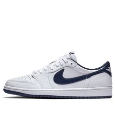 Air Jordan 1 Low Retro OG 'Midnight Navy' white/midnight navy 705329-106 Vapour Max Nike, Jordan 1 Sneakers, Nike Sacai, Low Air Jordan 1, White Jordans, Nike Air Jordan 1 Low, Womens Air Jordans, Air Jordan 1 Retro High Og, Air Jordan 1 Retro High