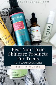 Curious about where to start when it comes to teen skincare? It's possible to achieve your desired results while using non toxic skincare products - I promise! In my blog post, I share 40+ natural skin care products that teens can use for their skin care routine. Finding skin care with natural ingredients has never been easier! Check out the blog now! Skincare Products For Teens, Non Toxic Skincare, Teen Skincare Routine, Teen Skincare, Face Balm, Toxic Skincare, Herbivore Botanicals, Natural Skin Care Products, Simple Organic