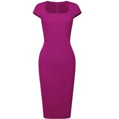 This dress can be a perfect addition to almost any outfit from formal to daily wear, great for work, meetings, office, businesses, work, parties, cocktails, weddings, casual, daily dressing, etc. Pair with high heels for a chic office look. Comfortable and versatile, this pencil dress is perfect on its own or as a layer under a blazer. Elegant Stretch Bodycon Dress For Office Wear, Elegant Fitted Midi Dress In Solid Color, Elegant Solid Color Sheath Bodycon Dress, Elegant Fitted Solid Color Midi Dress, Elegant Sheath Bodycon Dress In Solid Color, Fitted Solid Color Office Dresses, Elegant Slim Fit Solid Bodycon Dress, Fitted Office Lady Bodycon Dress For Career, Chic Slim Fit Bodycon Dress For Office