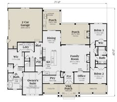 the first floor plan for this house