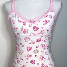 Rare Victoria’s Secret Angels Cupcake Slip Dress Great Y2k Vintage Condition Lace Straps Stretchy Cotton Super Soft Could Also Fit Medium Sweet Hearts And Cupcake Print Rare Shoplovelacy Cute Fitted White Sleepwear, Cute Fitted Summer Sleepwear, Victoria's Secret Fitted Dresses For Loungewear, Cute White Lounge Dress, Sweet White Summer Sleepwear, Sweet Sleeveless Fitted Top, Sweet Fitted Sleeveless Top, Fitted Sleeveless Sweet Top, Victoria's Secret Pink Dress For Spring