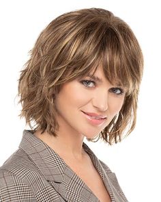 Mid Length Beach Waves, Wig Outlet, Best Wig Outlet, Copper Blonde, Pixie Bob Haircut, Layered Style, Women's Wigs, Hair Medium, Short Hair With Layers