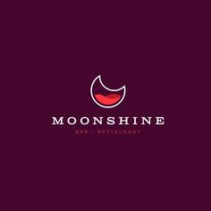 the logo for a restaurant called moonshine bar and restaurant, with an image of a woman's face