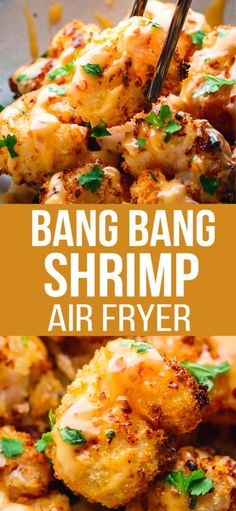 bang bang shrimp air fryer is an easy and delicious appetizer