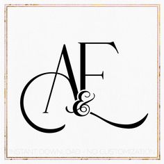 the letters af and f are black on white