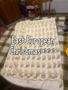 an image of a christmas quilt with the words east european christmas > > >