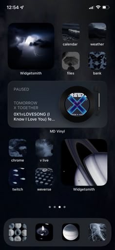 an iphone screen with various pictures and text on it, including the words'i love you