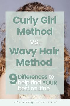 The Wavy Hair method is a modified version of the "Curly Girl Method." There are KEY differences between wavy hair and curly hair. This is the Curly Girl Method (CGM) for Wavy Hair. Learn about your wavy hair here! Wavy Hair Method, 2a Hair, Wavy Hair Tips, The Curly Girl Method, Wavy Hair Care, Wavy Haircuts, Natural Wavy Hair, Curly Girl Method, Hair Help