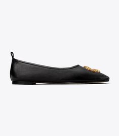 Eleanor Ballet: Women's Designer Flats | Tory Burch Designer Flats, Signature Hardware, Footwear Design Women, Simple Dresses, Designing Women, Soft Leather, Designer Shoes, Tory Burch, Sandals Heels