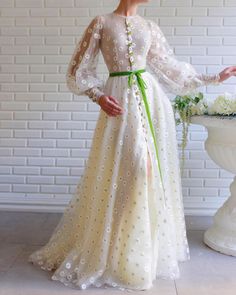 Gown - Teuta Matoshi Duriqi Stunning Prom Dresses, Elegant Prom Dresses, Long Sleeve Gown, فستان سهرة, Fancy Dress Design, Vestidos Vintage, Tulle Prom Dress, Designs For Dresses, Looks Vintage