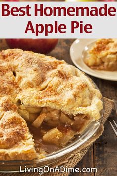 the best homemade apple pie recipe is made with fresh apples