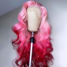 Brand: Allove Hair Hair color: Pink Color Material: 100% human hair Density: 150%/180% Texture: Body Wave Hair Lace Front Wig Lace design: 13x4 Lace Front Wig Length: 10-32 inch are available Available people: Everyone Cap Size: Average Size (Head circumference: 54cm-58cm) Feature: Slight bleached knots, Pre plucked, natural hairline, Glueless, Baby Hair Around Processing time: Usually Ship The Order Within 24 Hours After Order Confirm, Except for Weekends and Holidays Delivery time: USPS overni Body Wave Lace Front Wig, Hair Colorful, Wave Lace Front Wig, 13x4 Lace Front Wig, Frontal Wig Hairstyles, Long Hair Wigs, Barbie Hair, Boring Hair, Pink Wig