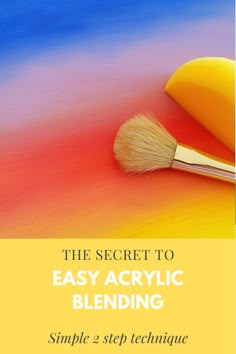 the secret to easy acrylic blending